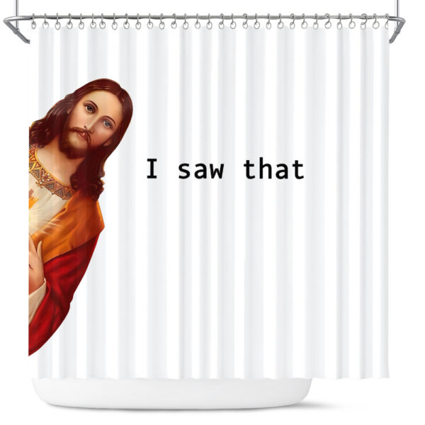 jesus shower curtain