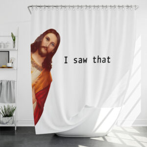 jesus shower curtain