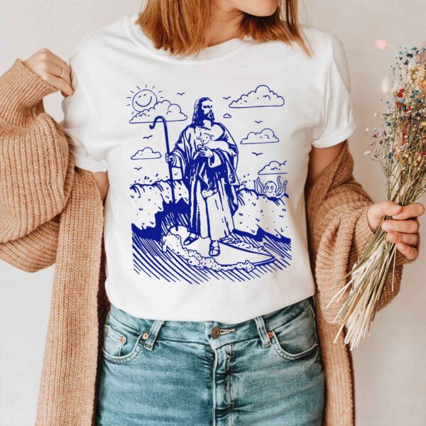 jesus surfing shirt