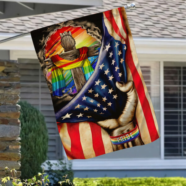 jesus with pride flag