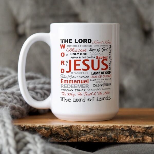 names of jesus mug