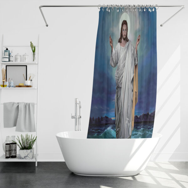 religious themed shower curtains