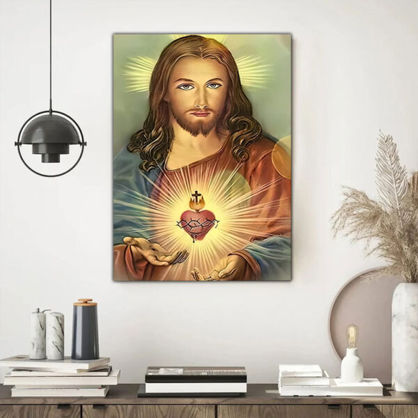 sacred heart of jesus canvas
